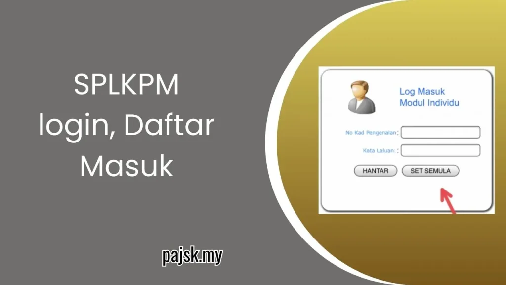 splkpm login, daftar masuk
